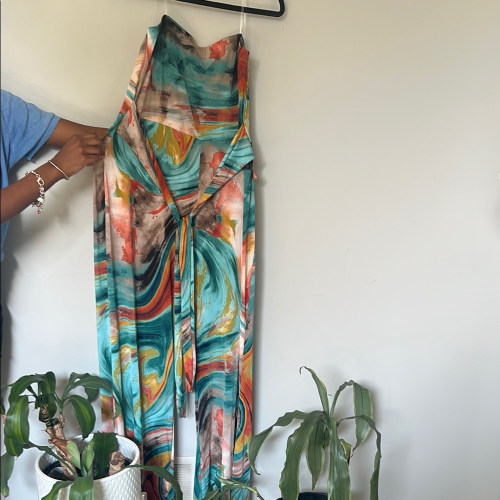 Colorful Abstract Maxi Dress - Picture 2 of 2